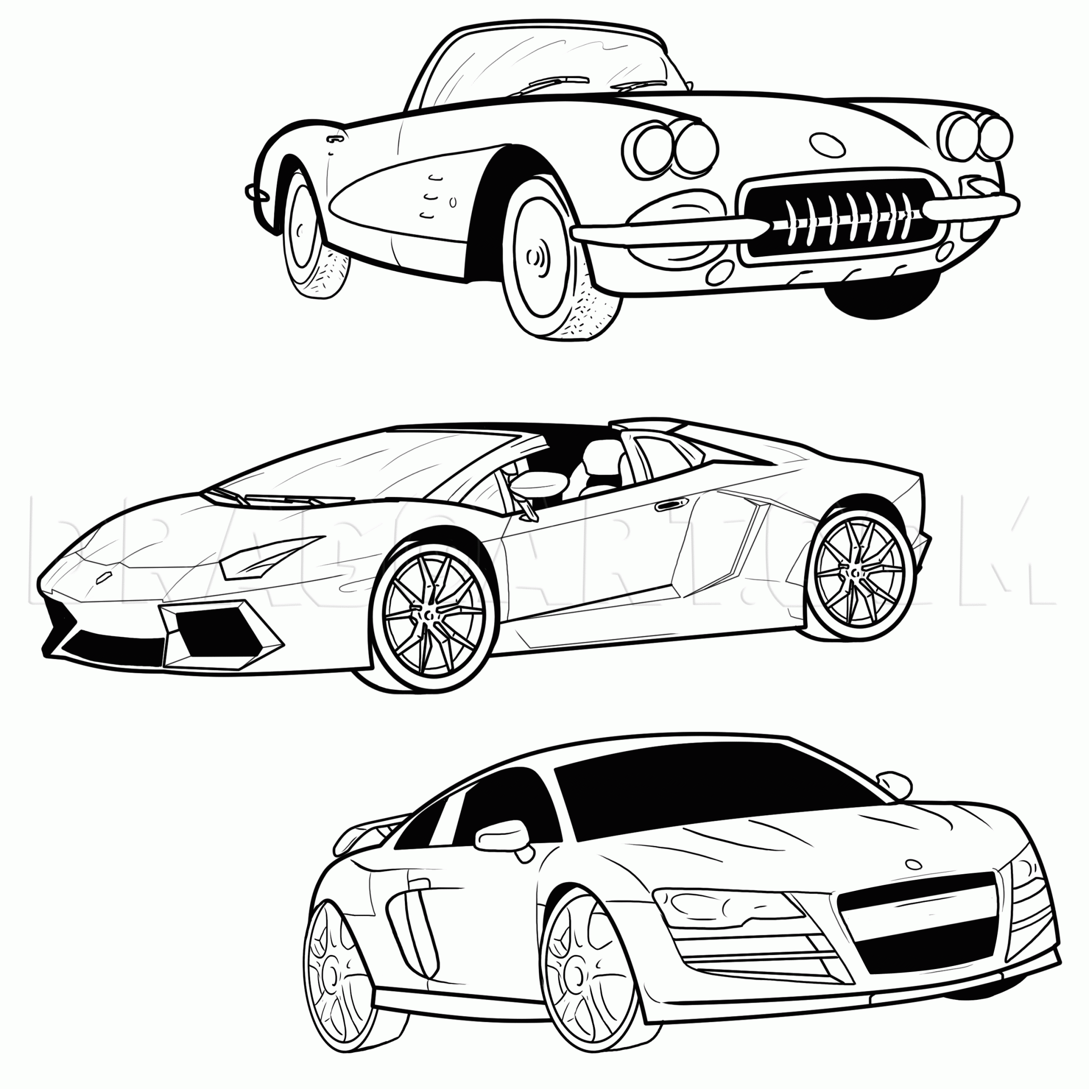 How To Draw A Sports Car Drawing Step By Step By MichaelY DragoArt