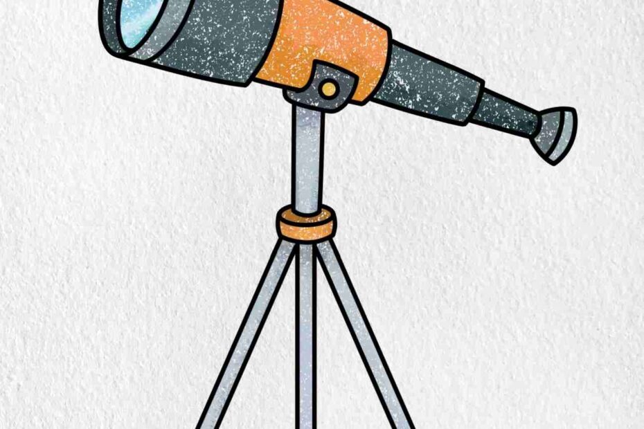 How To Draw A Telescope HelloArtsy