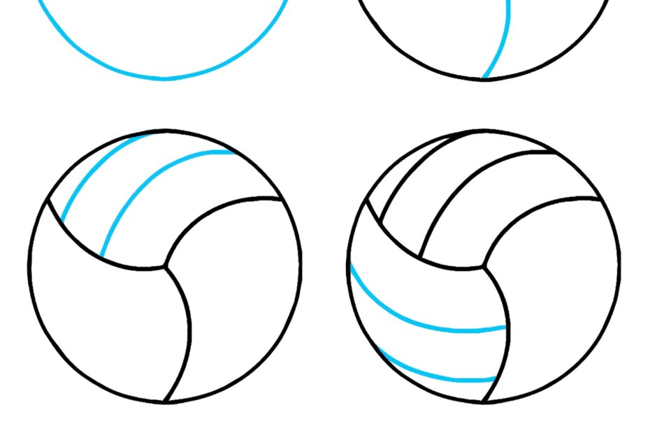 How To Draw A Volleyball How To Draw Easy