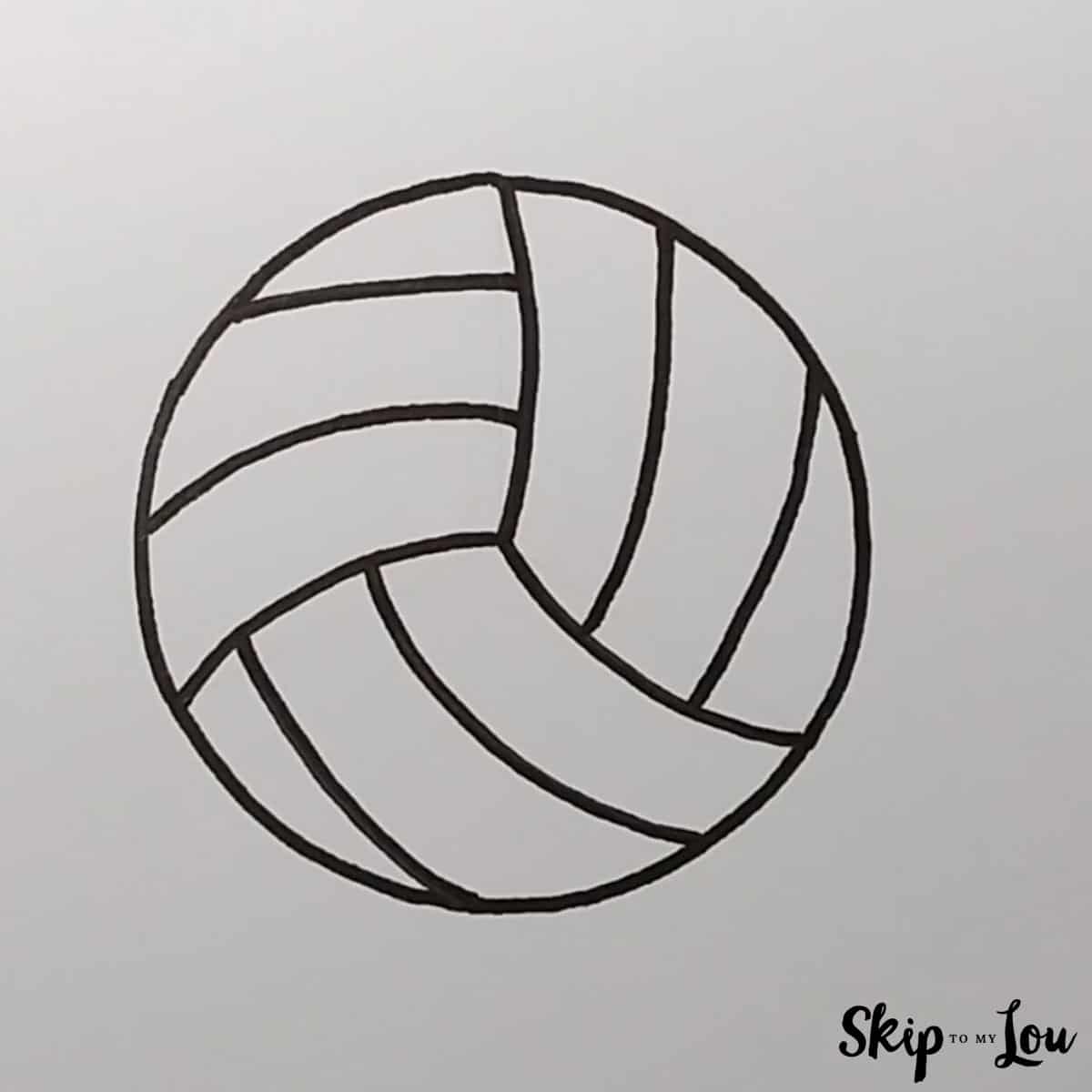How To Draw A Volleyball In Just 5 Easy Steps Skip To My Lou