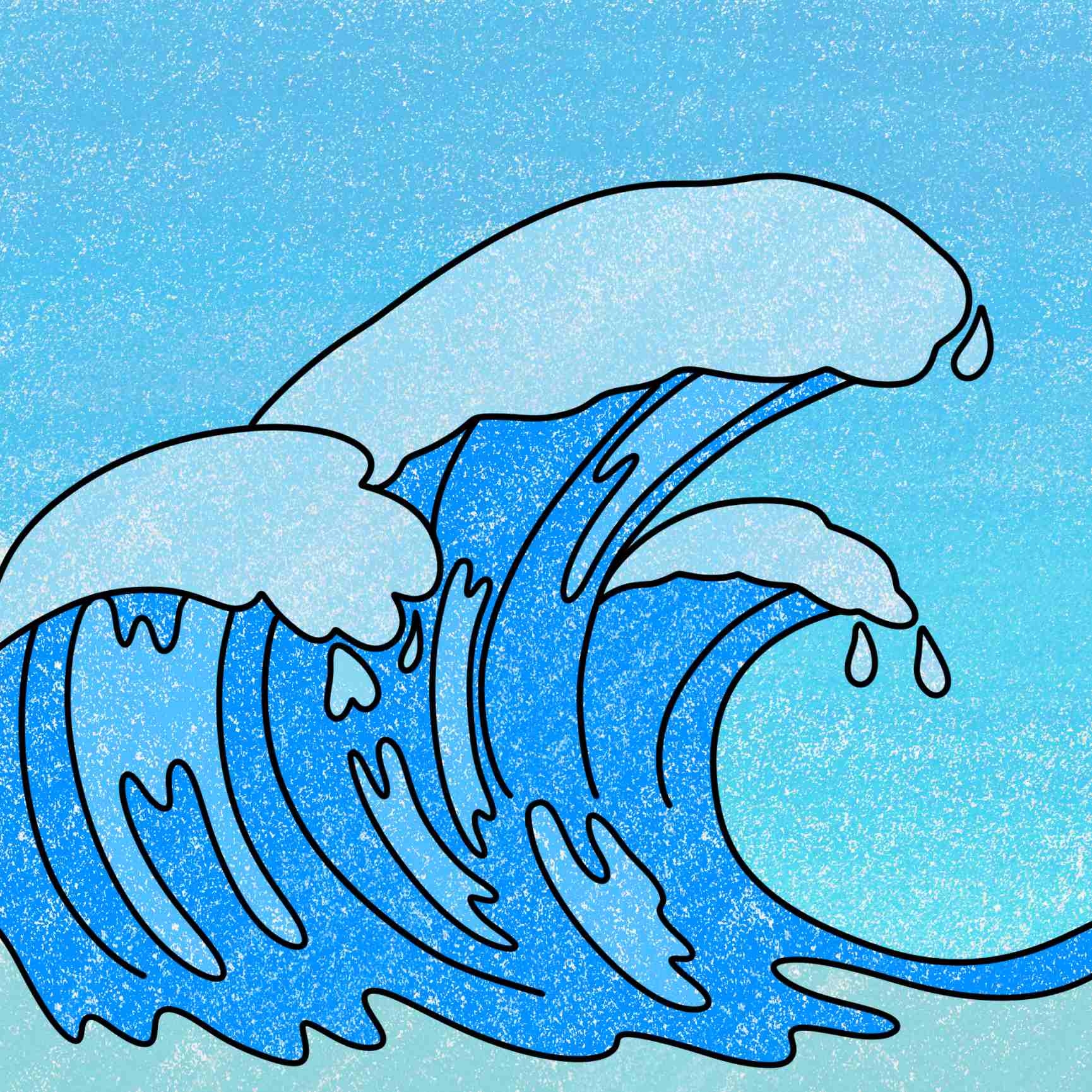 How To Draw A Wave HelloArtsy