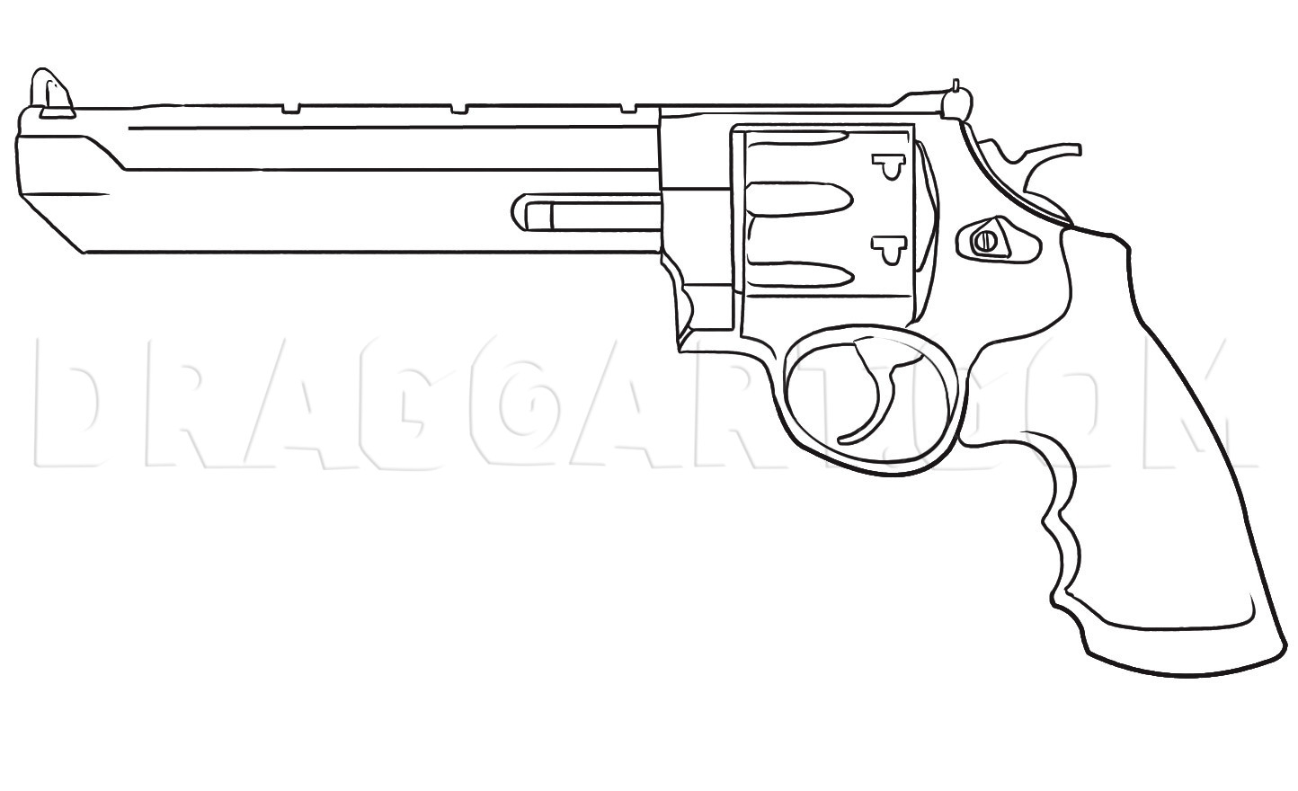gun drawing
