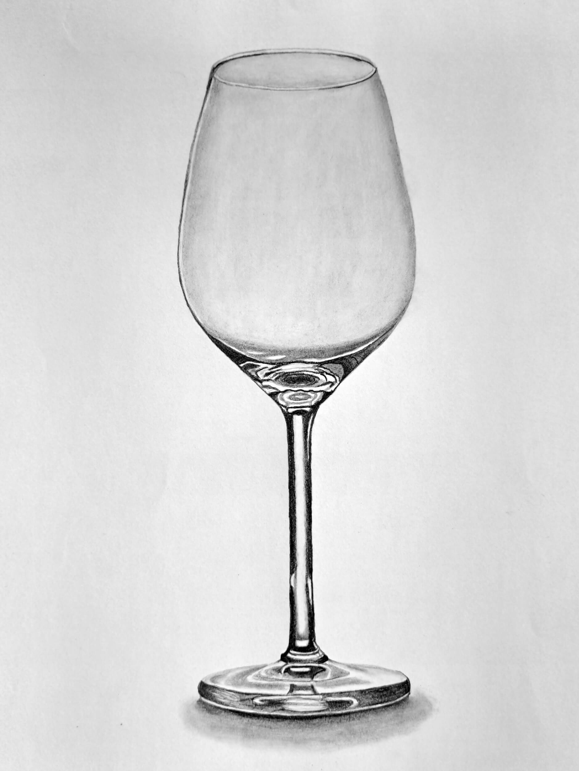 How To Draw A Wine Glass In 4 Easy Steps Muus Art