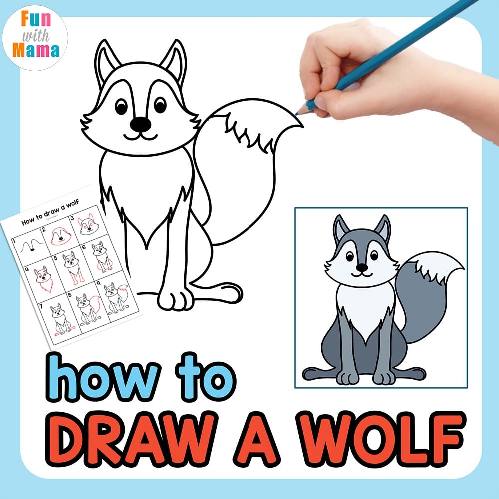 how do you draw wolves