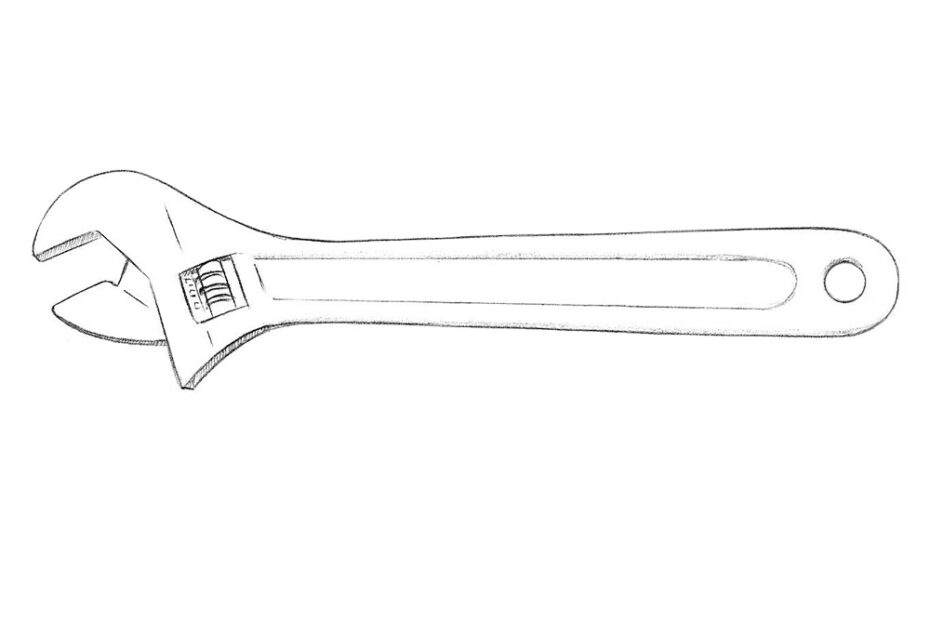How To Draw A Wrench