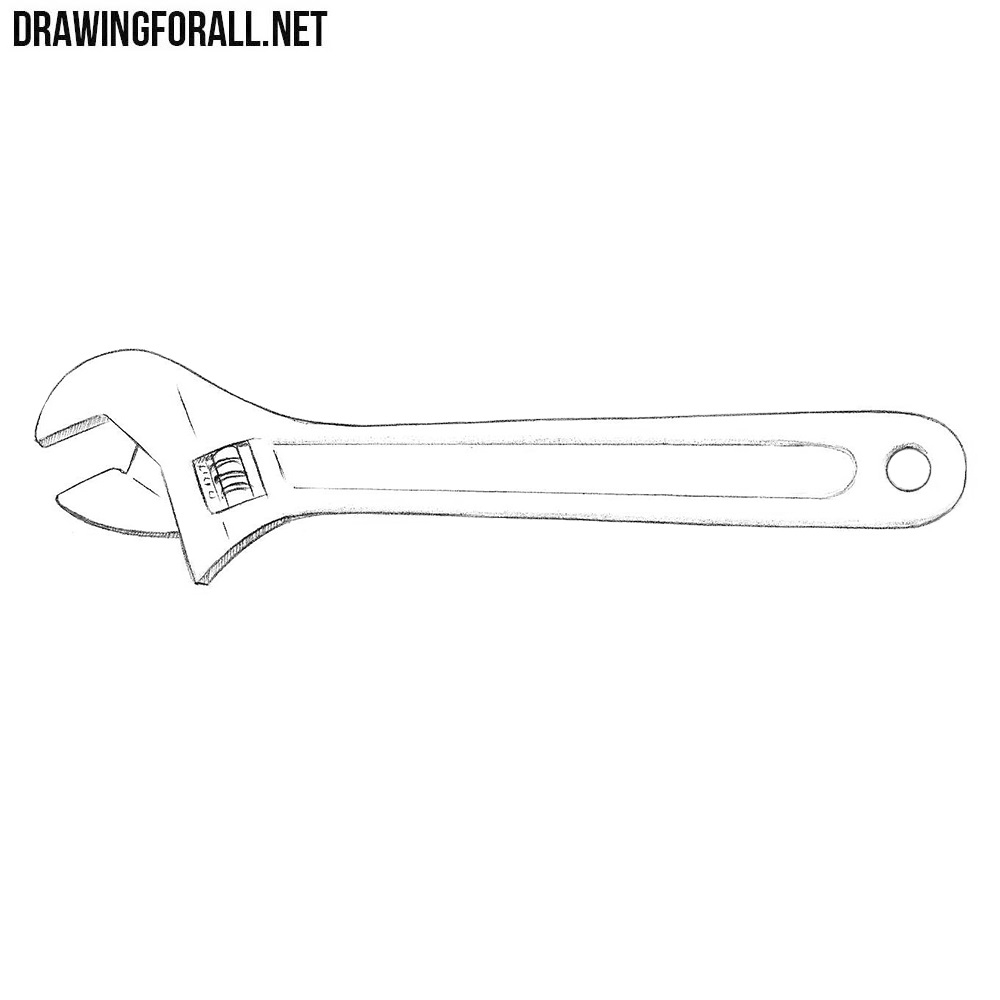 How To Draw A Wrench