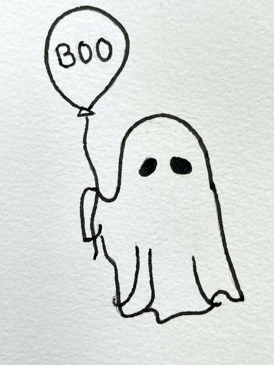 How To Draw Adorable Ghosts Color Made Happy