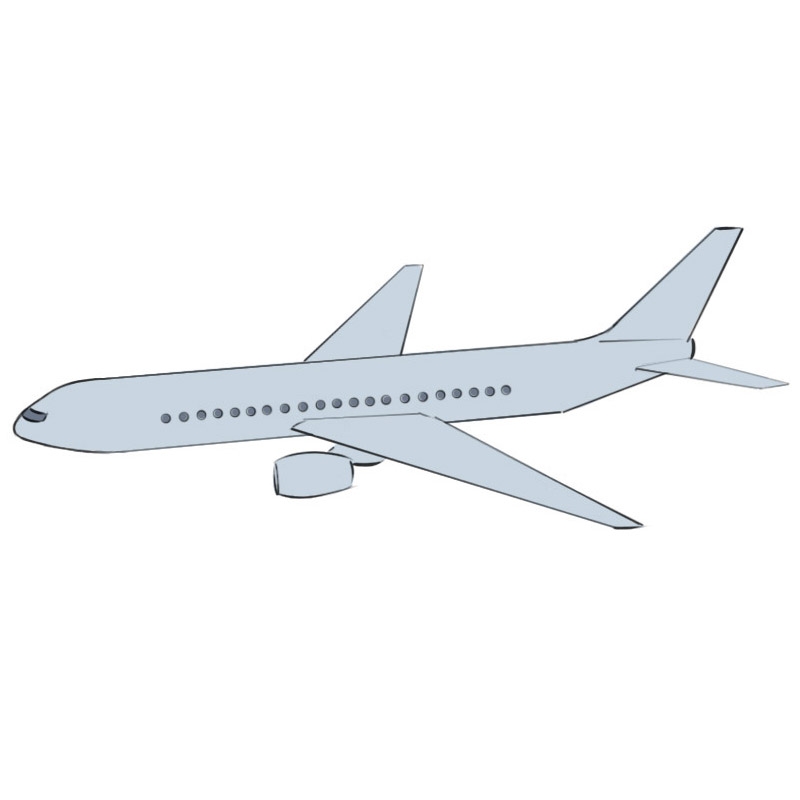 How To Draw An Airplane Easy Drawing Art
