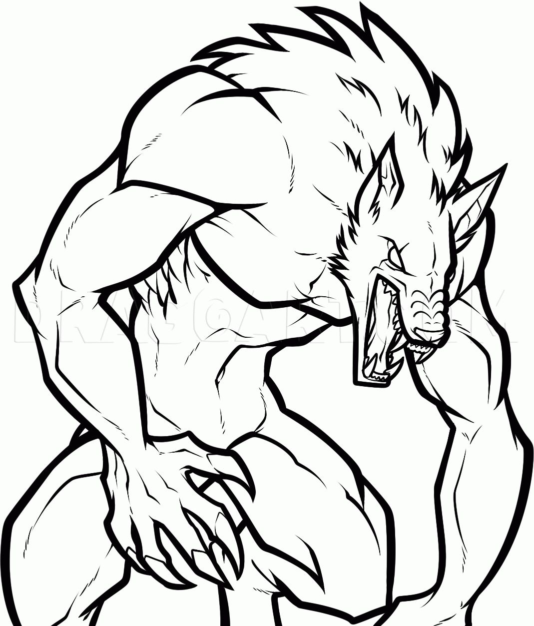 How To Draw An Anime Werewolf Drawing Step By Step By Dawn 