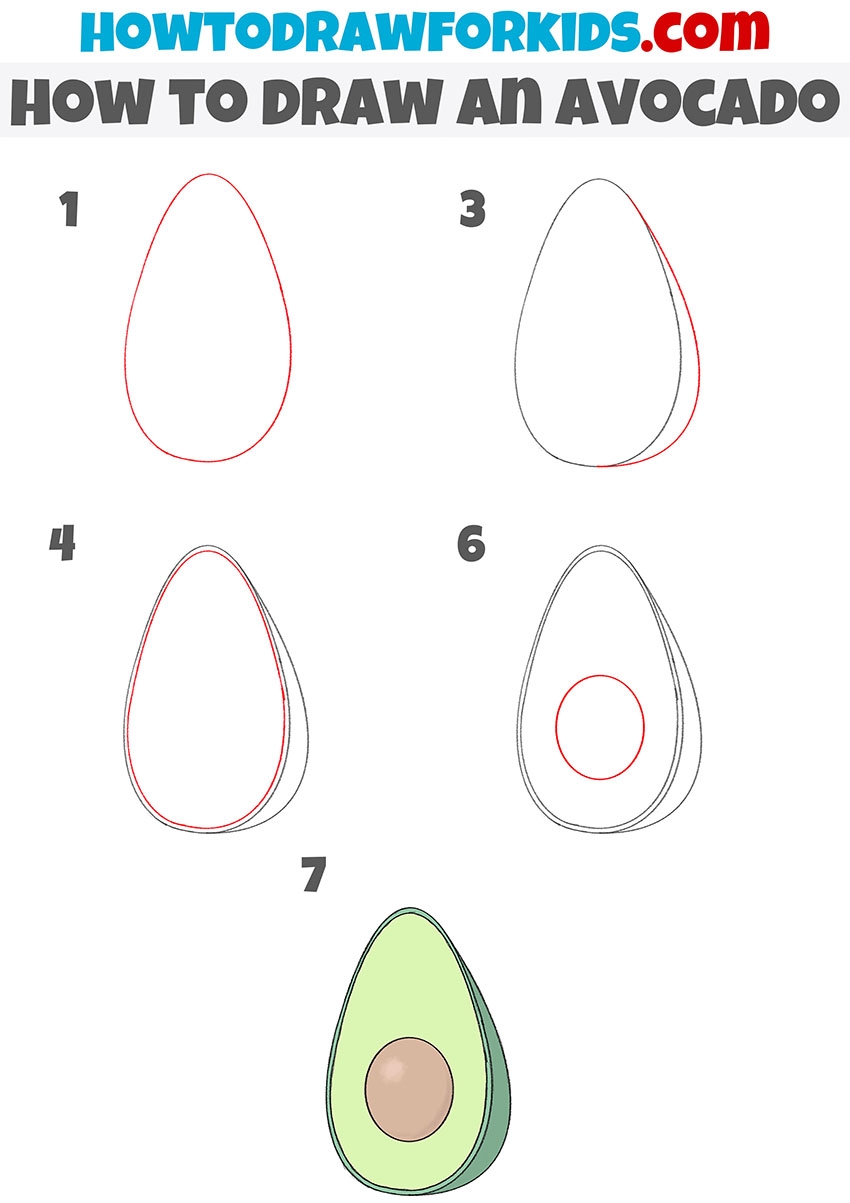 draw avocado
