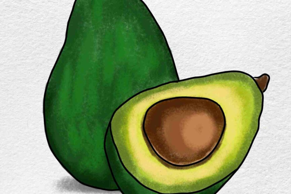 How To Draw An Avocado HelloArtsy