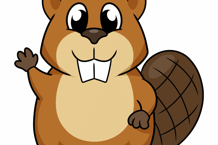 How To Draw An Easy Cartoon Beaver Really Easy Drawing Tutorial