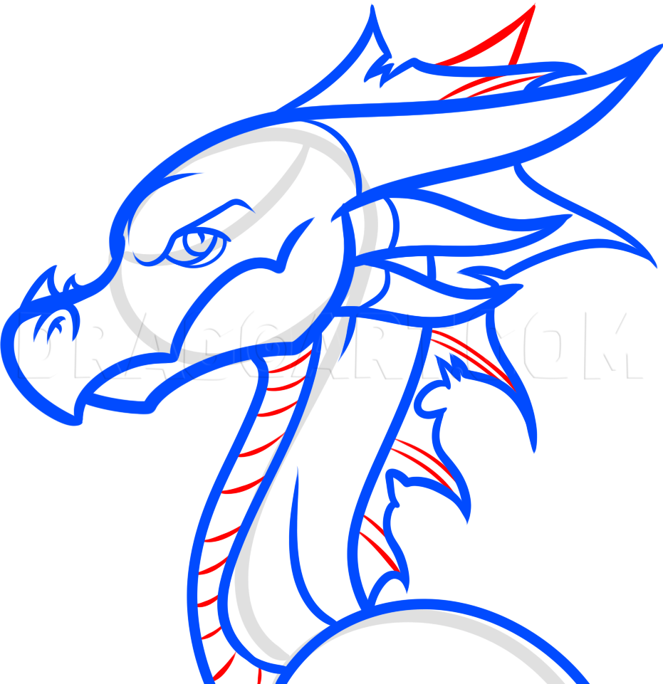 easy dragon drawings