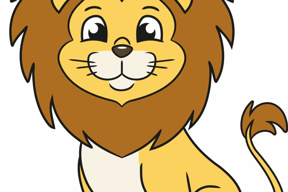How To Draw An Easy Cartoon Lion Really Easy Drawing Tutorial