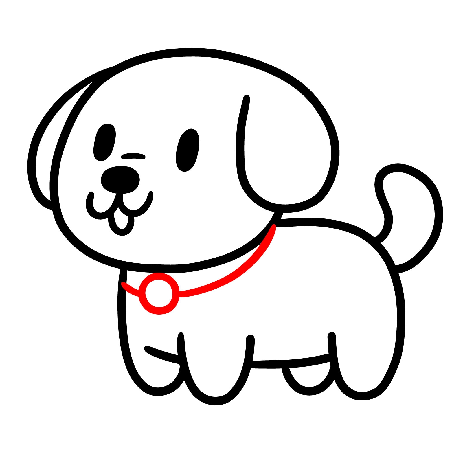 How To Draw An Easy Chibi Style Puppy For Beginners