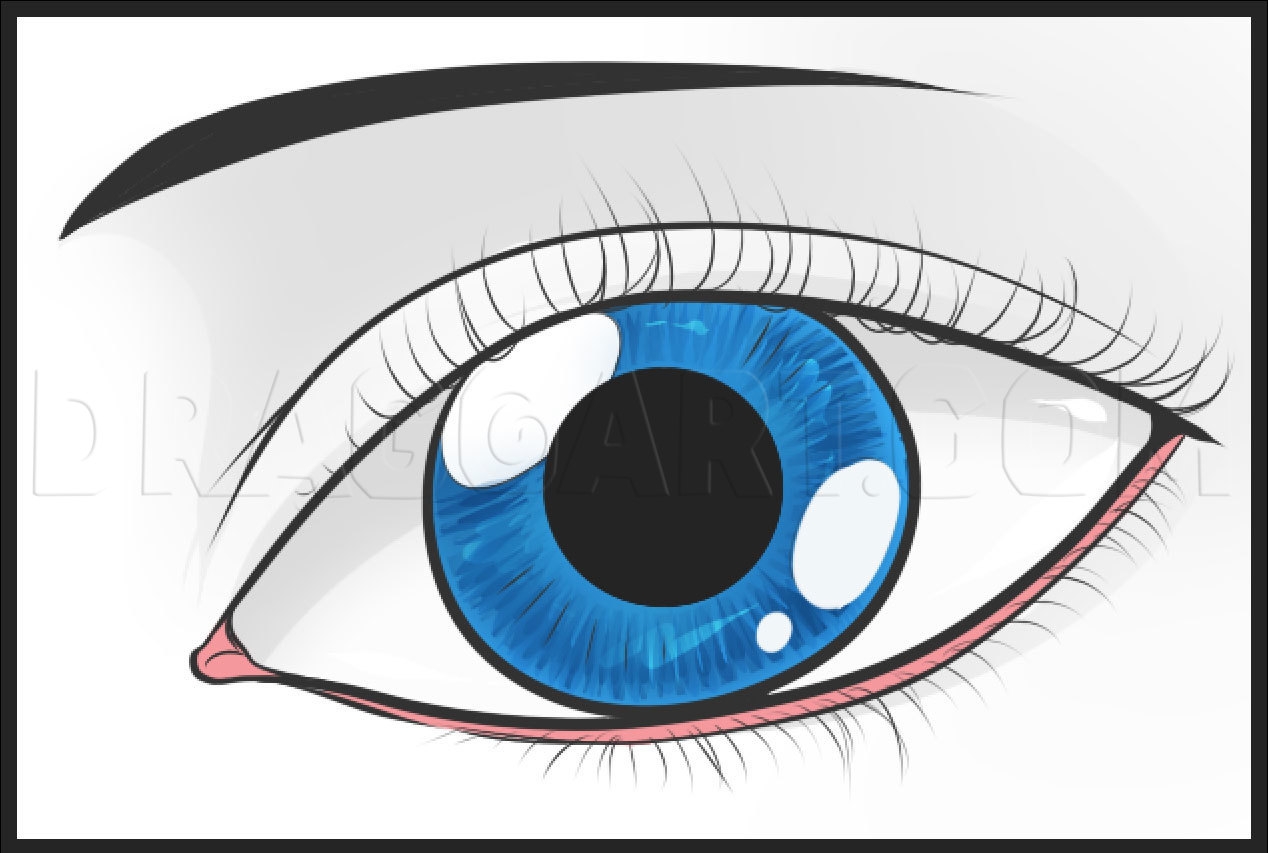 How To Draw An Easy Eye Drawing Step By Step By Dawn DragoArt