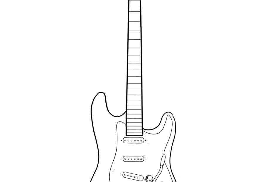 How To Draw An Electric Guitar A Step By Step Guide I Heart