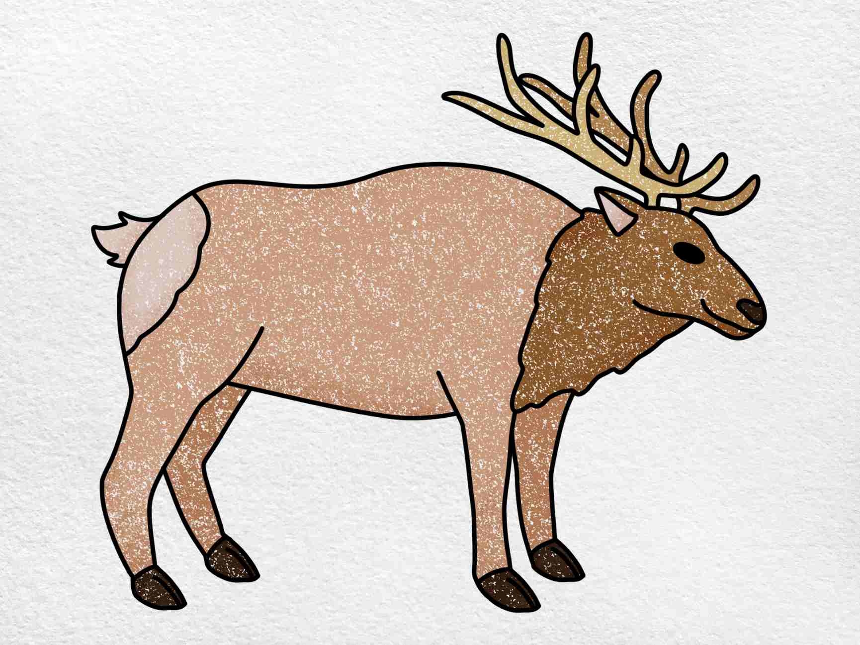 How To Draw An Elk HelloArtsy