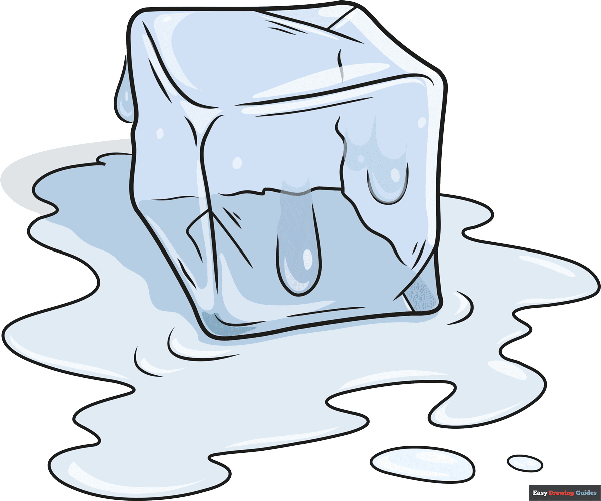 How To Draw An Ice Cube Really Easy Drawing Tutorial