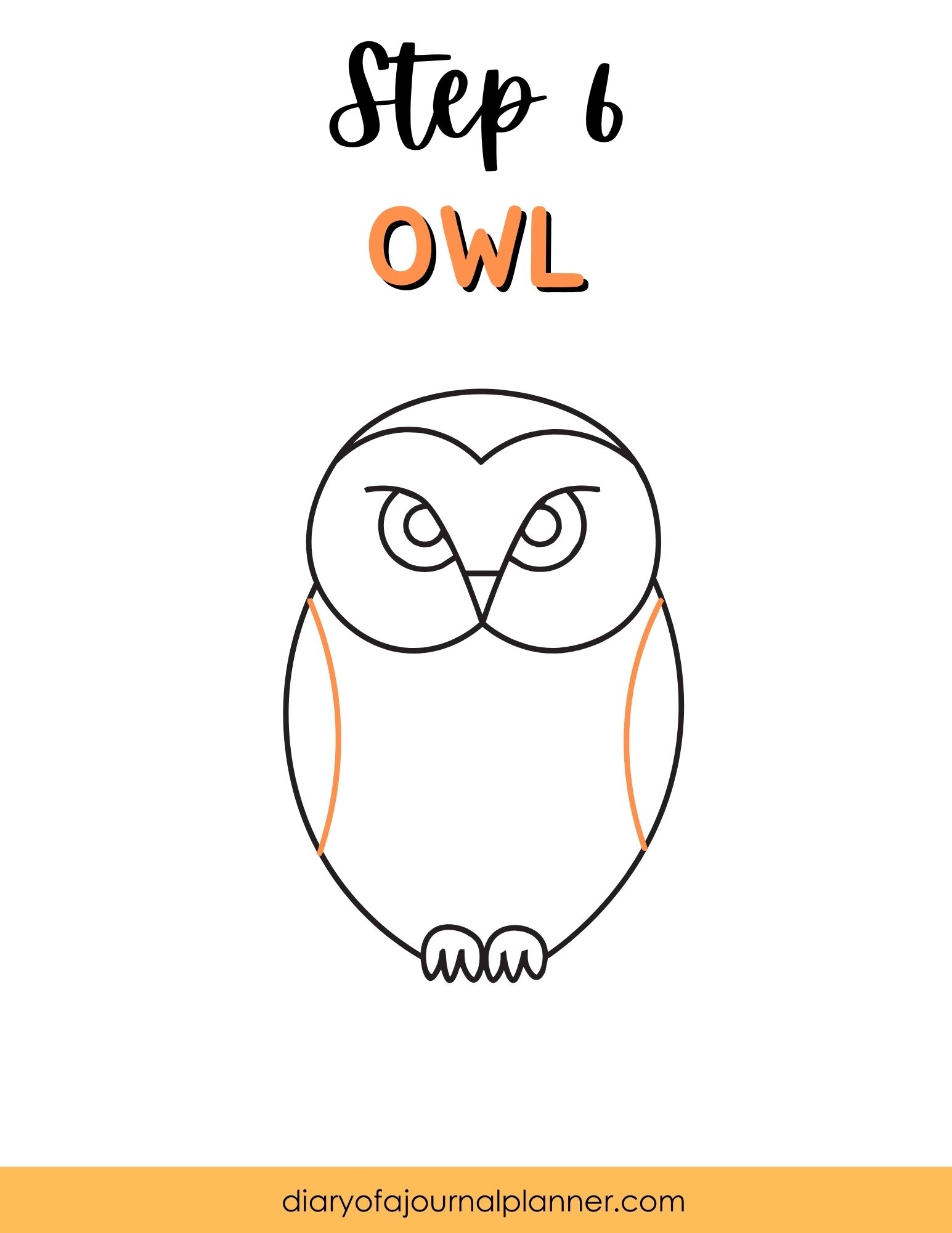 How To Draw An Owl Easy Owl Drawing To Try