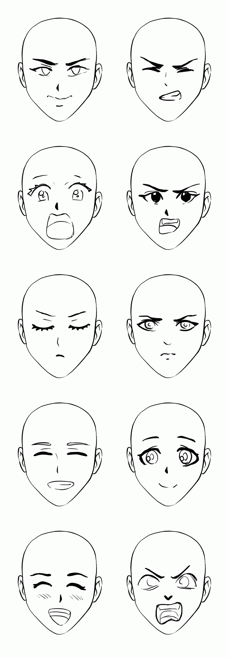 How To Draw Anime Expressions Keys To Conveying Emotion In Drawing GVAAT S WORKSHOP