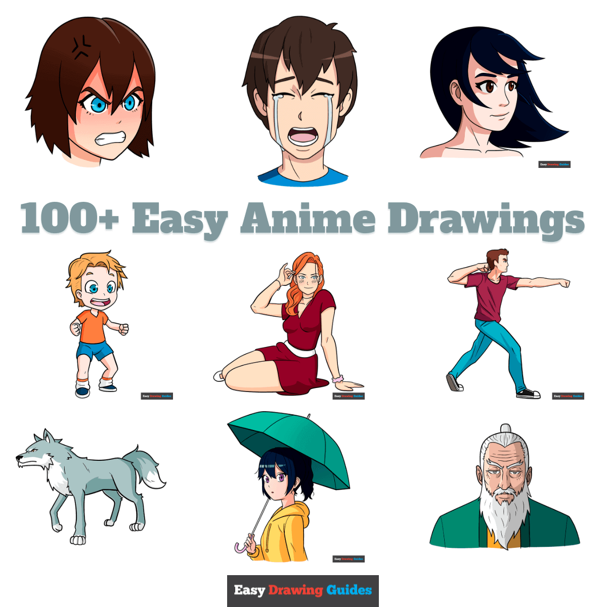How To Draw Anime For Beginners 100 Easy U0026 Free Step by Step 