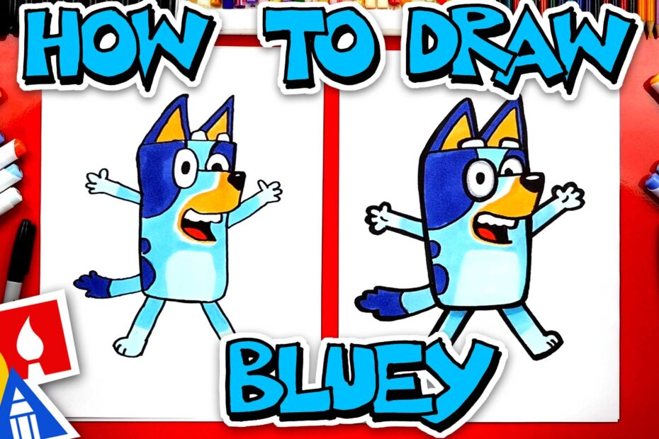 How To Draw Bluey Art For Kids Hub