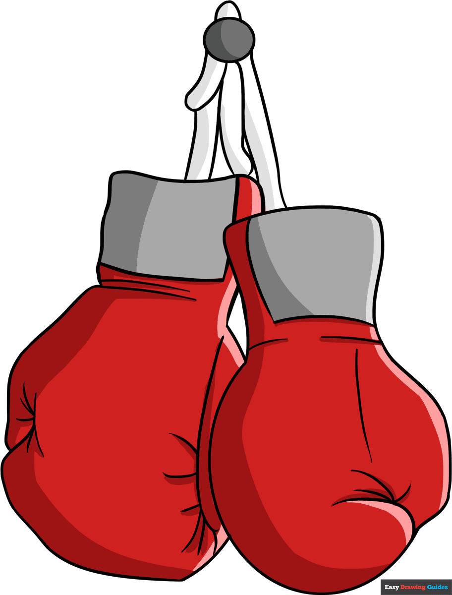 How To Draw Boxing Gloves Really Easy Drawing Tutorial