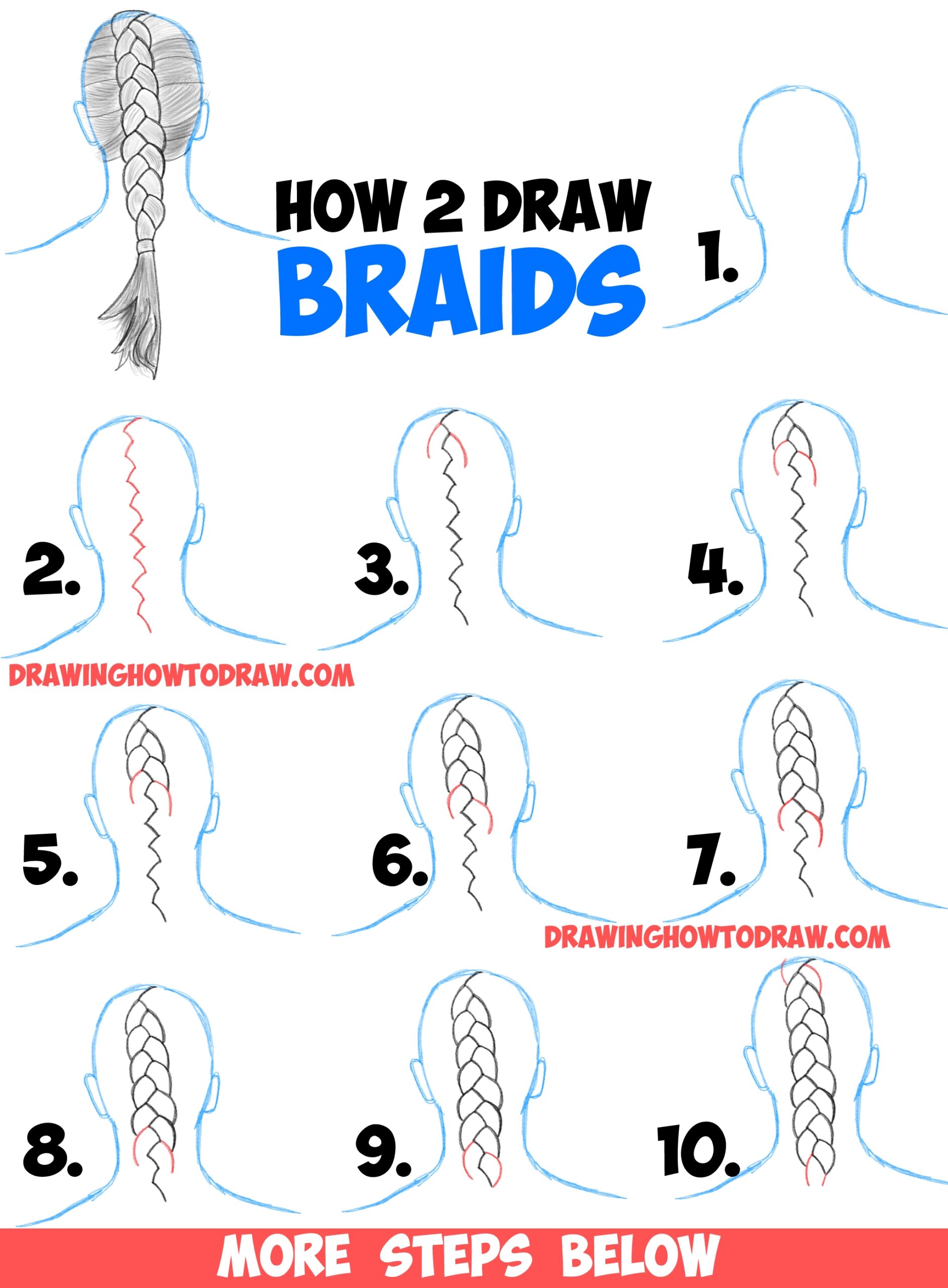 braids drawing