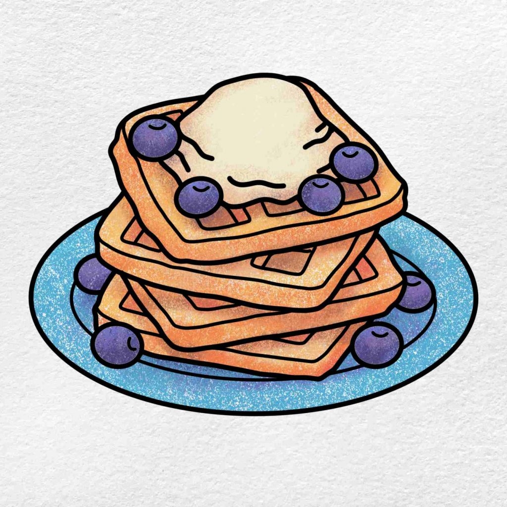 How To Draw Breakfast Foods HelloArtsy