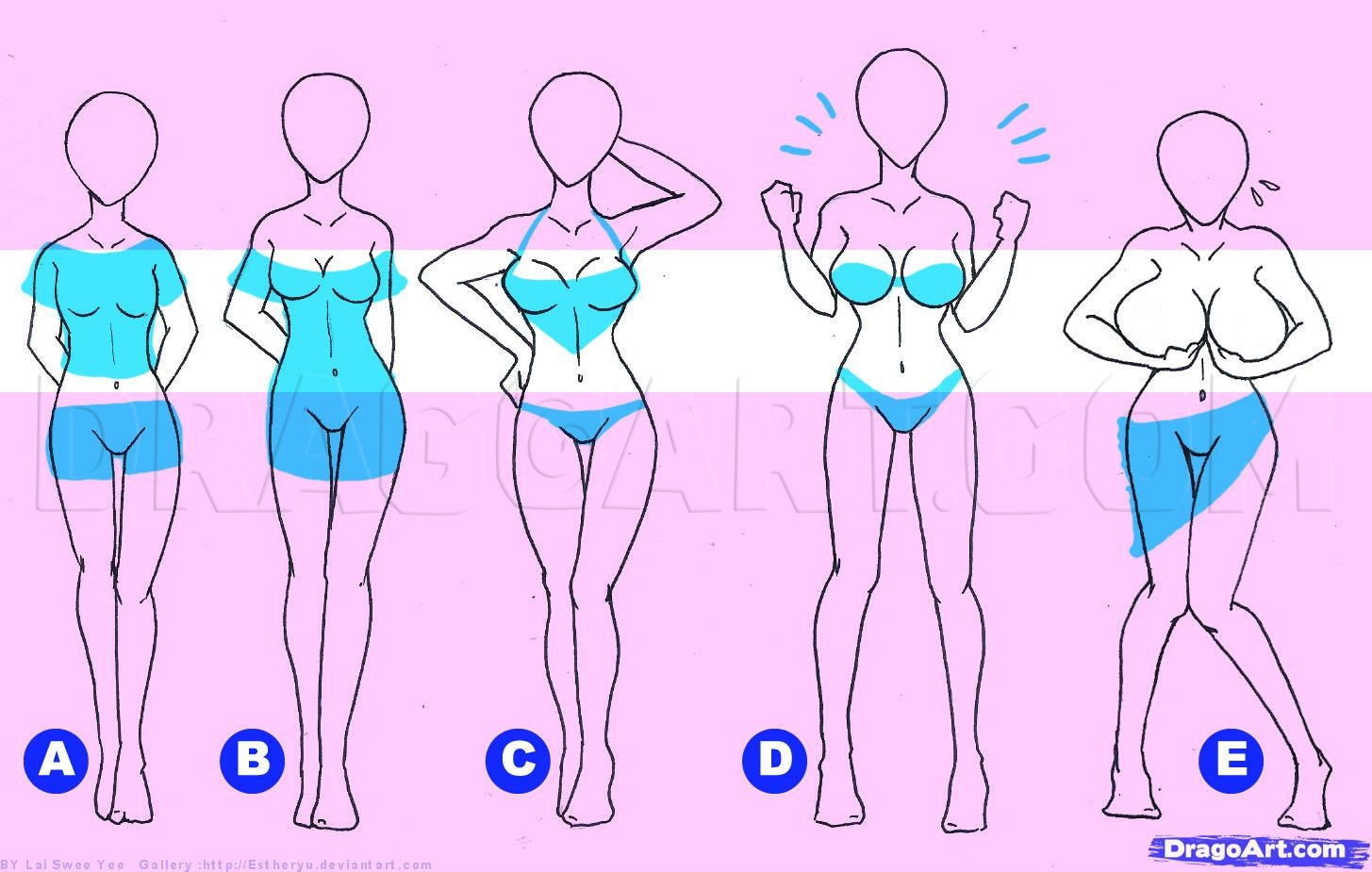 How To Draw Breasts Coloring Page Trace Drawing