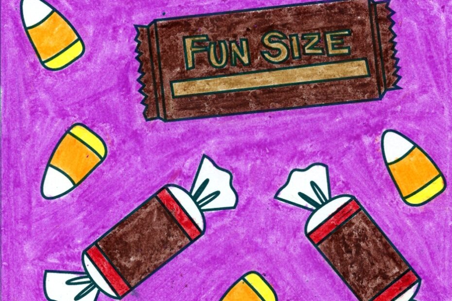 How To Draw Candy Easy Step by Step Art Lesson For Kids