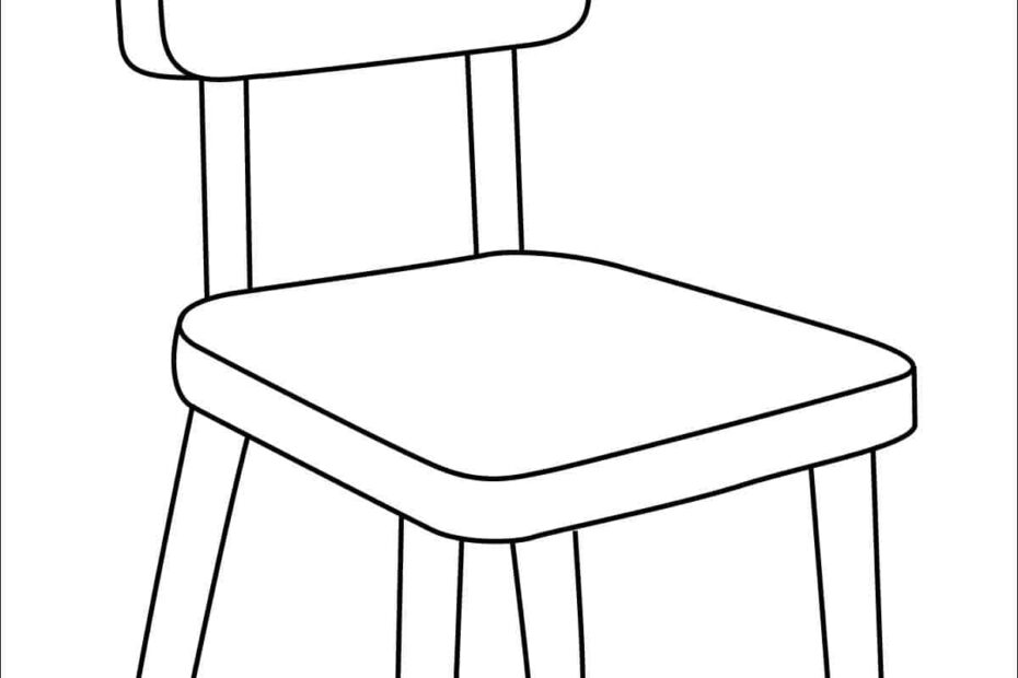 How To Draw Chair Easy Step by Step Art Lesson For Kids