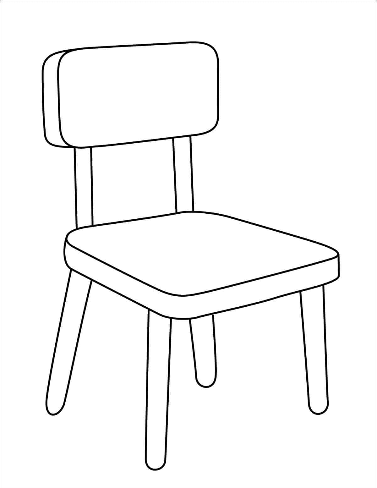How To Draw Chair Easy Step by Step Art Lesson For Kids