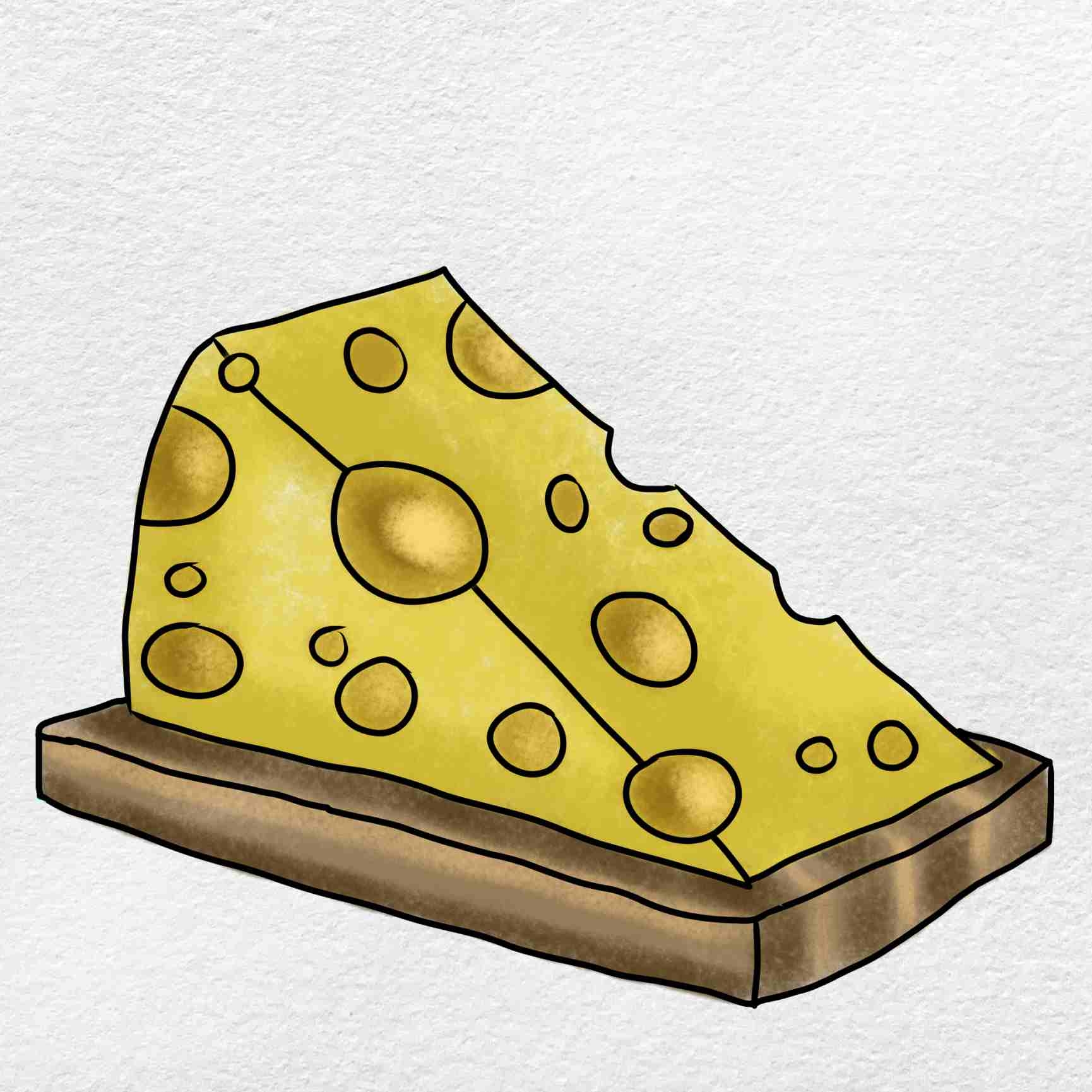 How To Draw Cheese HelloArtsy