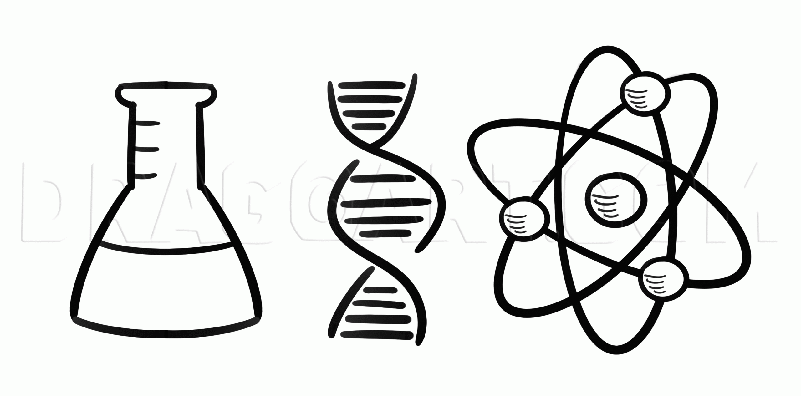How To Draw Chemistry Science And Chemistry Symbols Drawing Step By Step By Dawn DragoArt