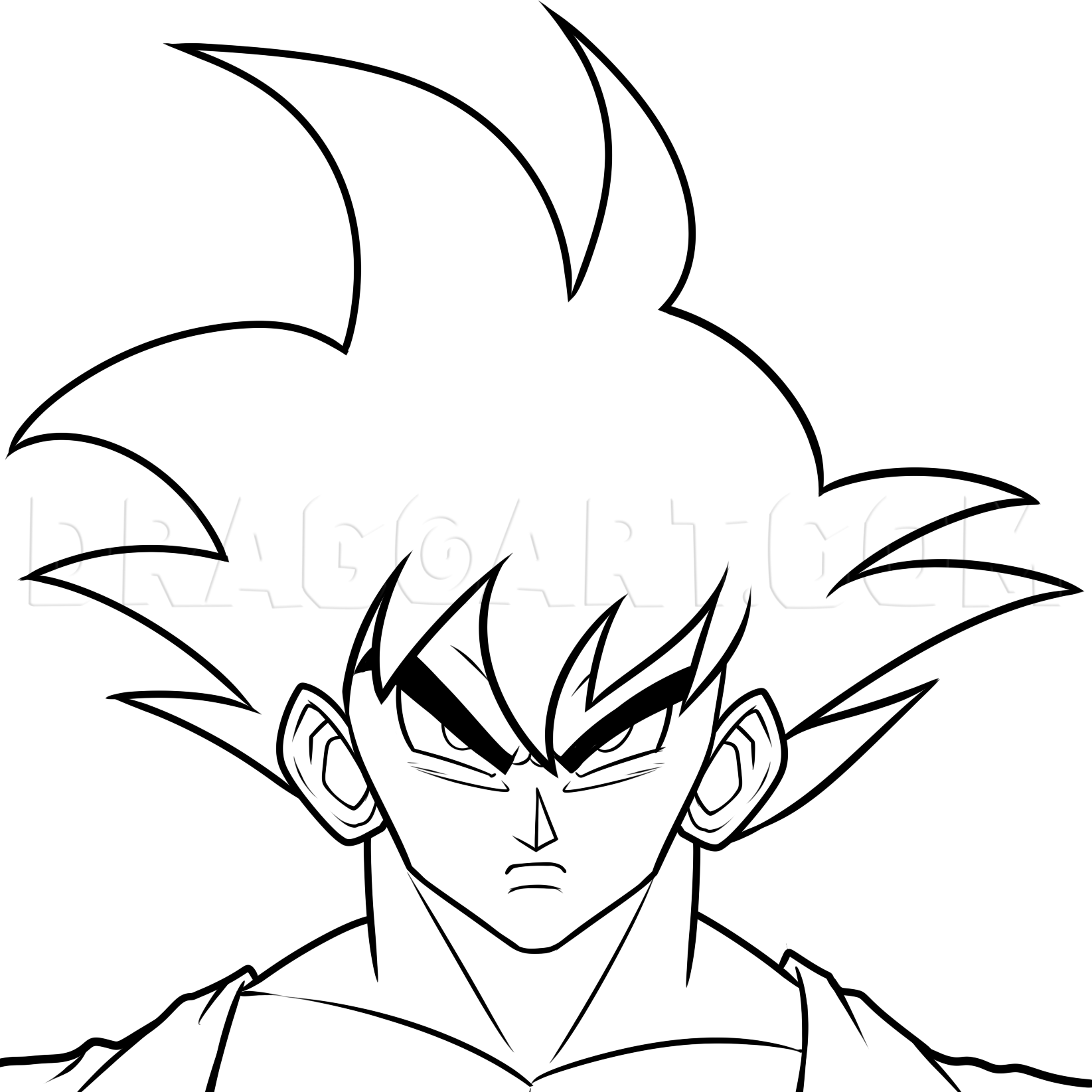 How To Draw Dark Goku Drawing Step By Step By Dawn DragoArt