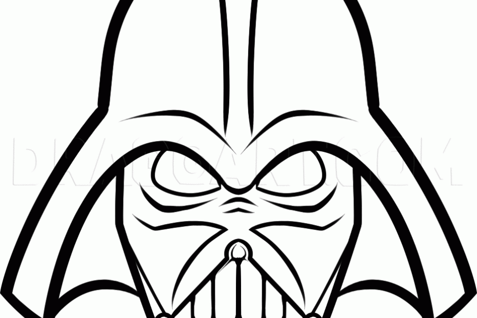 How To Draw Darth Vader Easy Drawing Step By Step By Dawn DragoArt