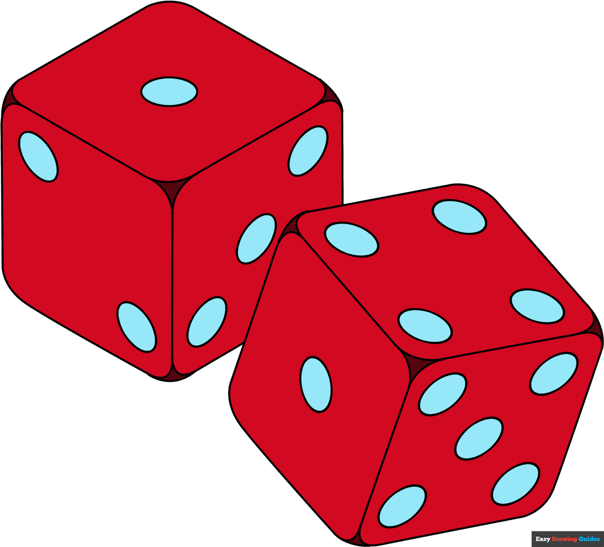 How To Draw Dice Really Easy Drawing Tutorial