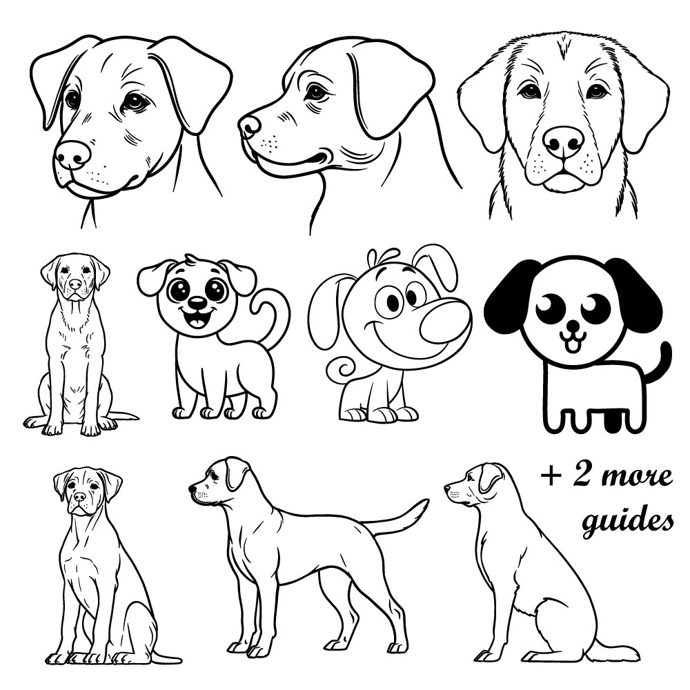How To Draw Dogs 12 Easy Guides For Every Pose And Style