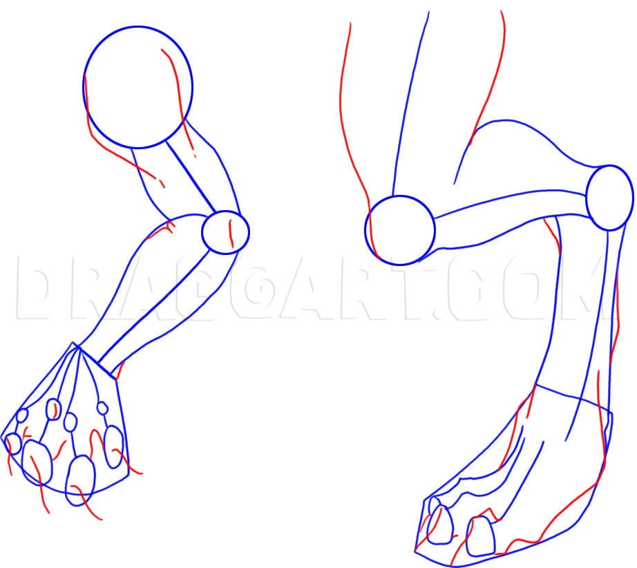 how to draw legs
