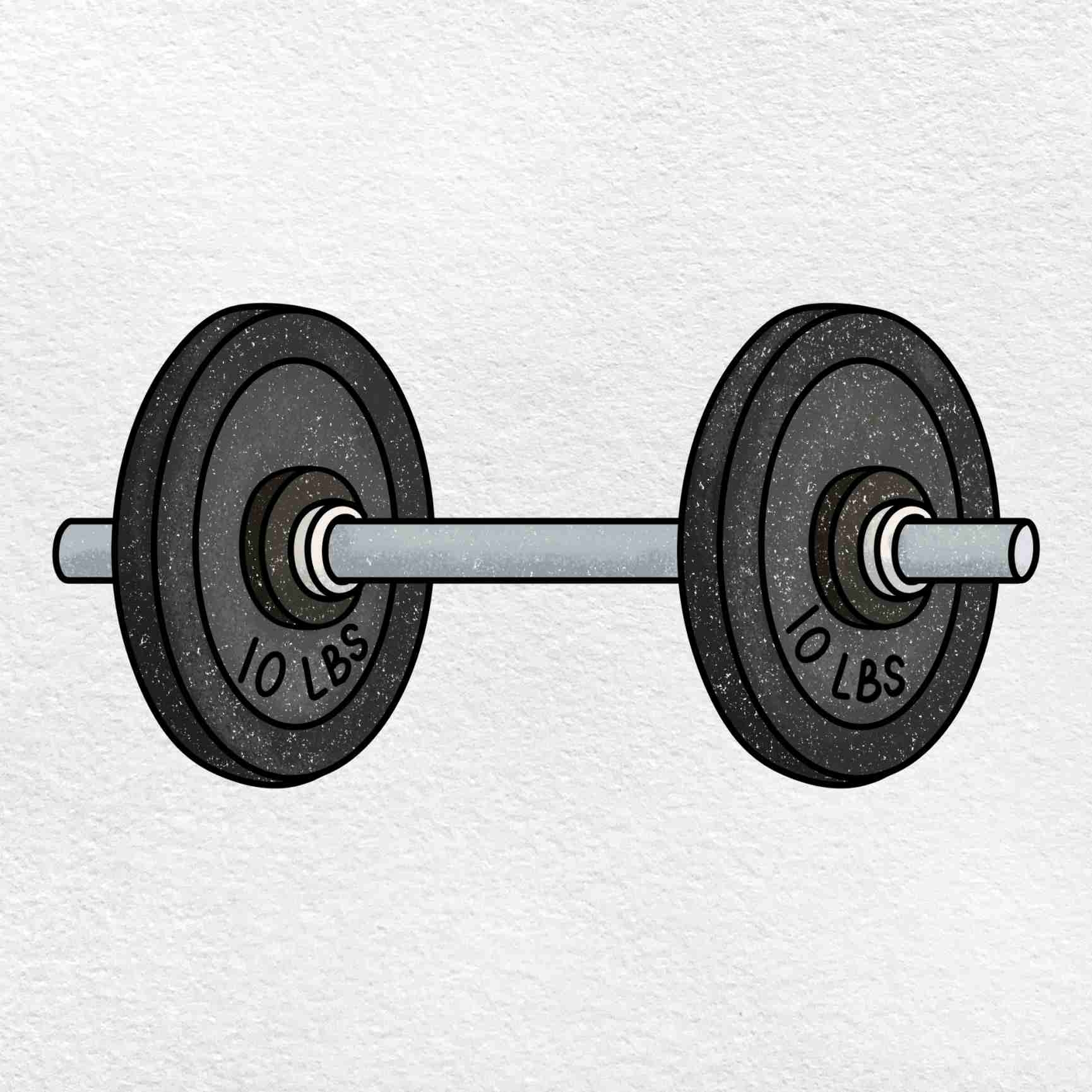 How To Draw Dumbbells HelloArtsy