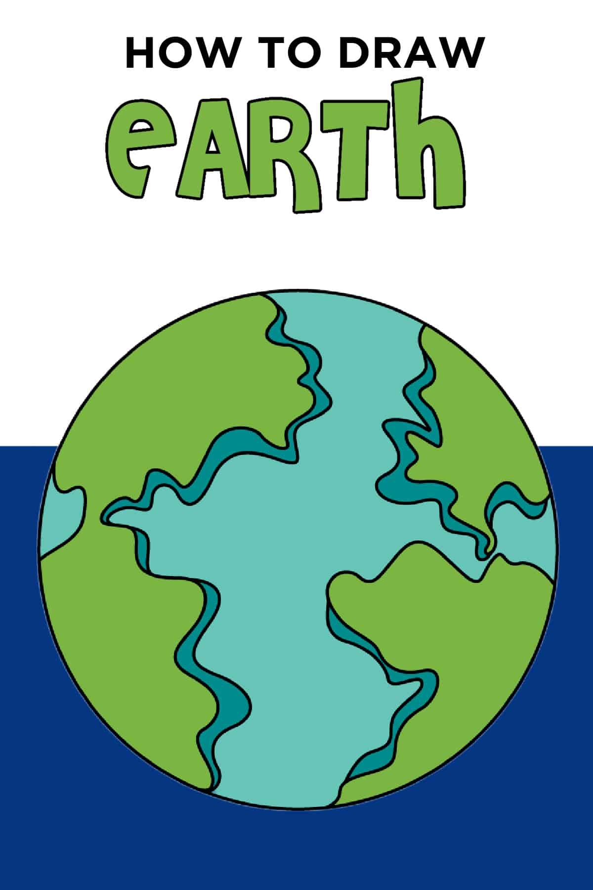 How To Draw Earth Easy Step By Step Drawing Tutorial