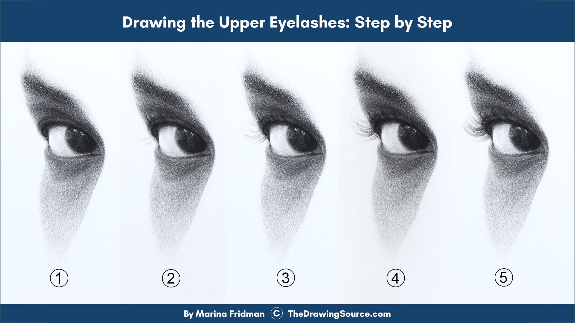 How To Draw Eyelashes Step By Step