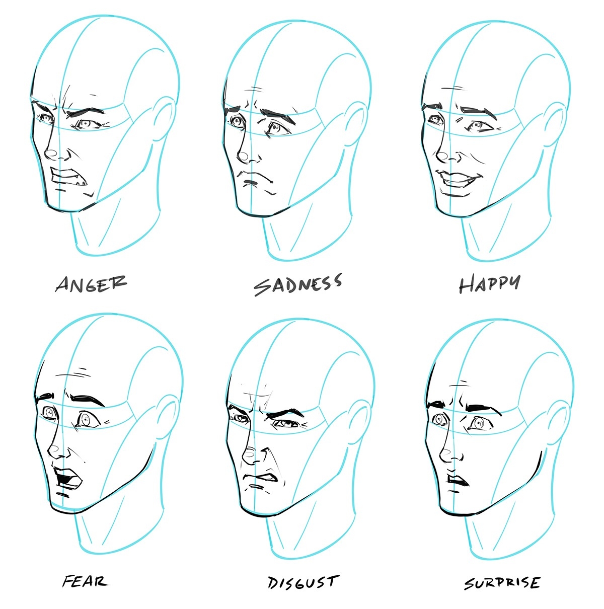 How To Draw Facial Expressions Tutorial Ram Studios Comics