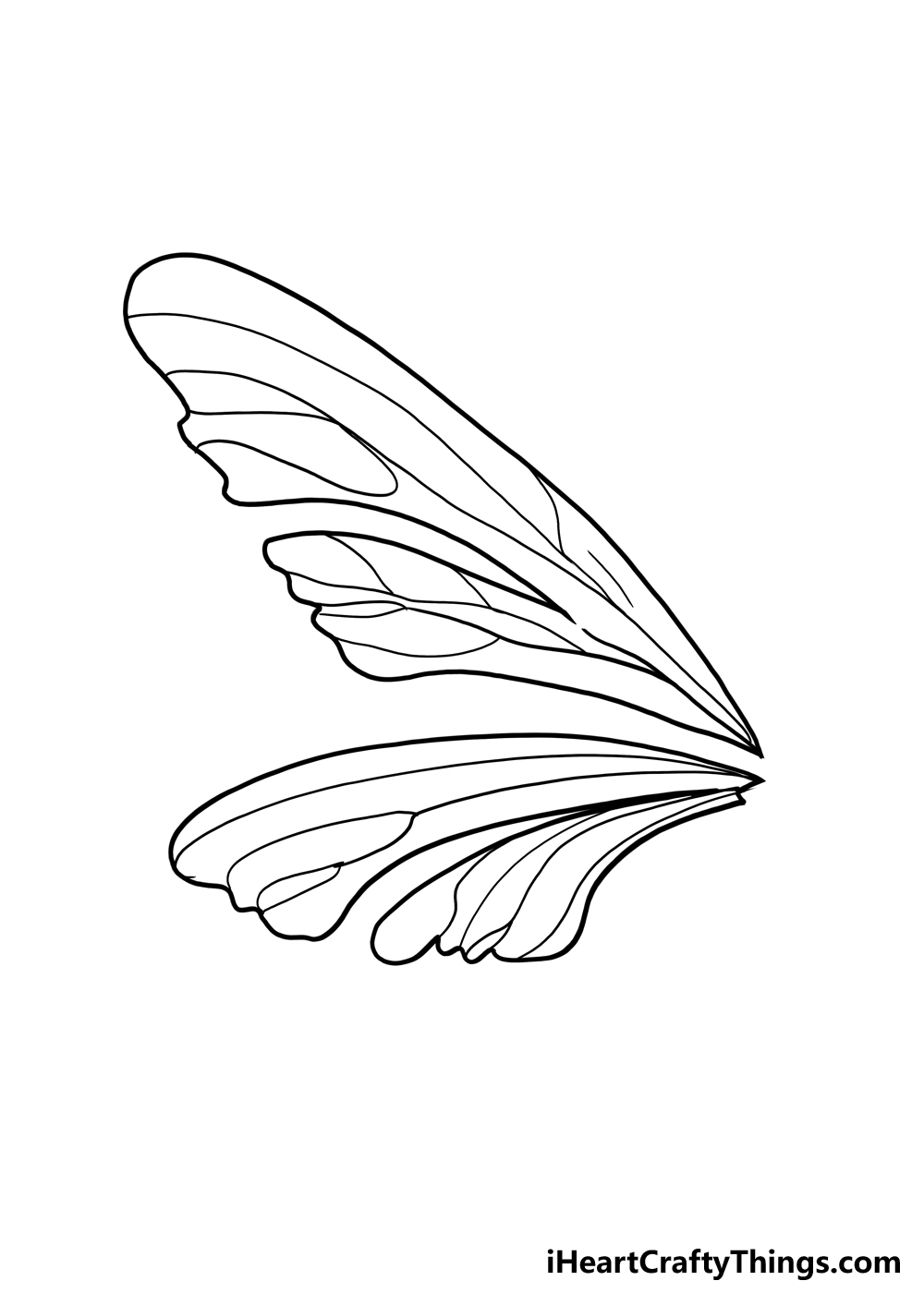 How To Draw Fairy Wings Step By Step 