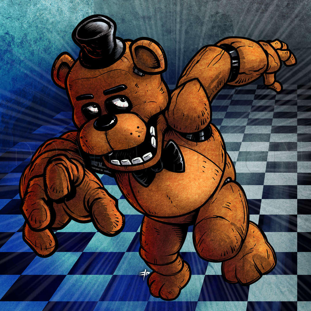 How To Draw Freddy Fazbear Five Nights At Freddys Drawing Step 