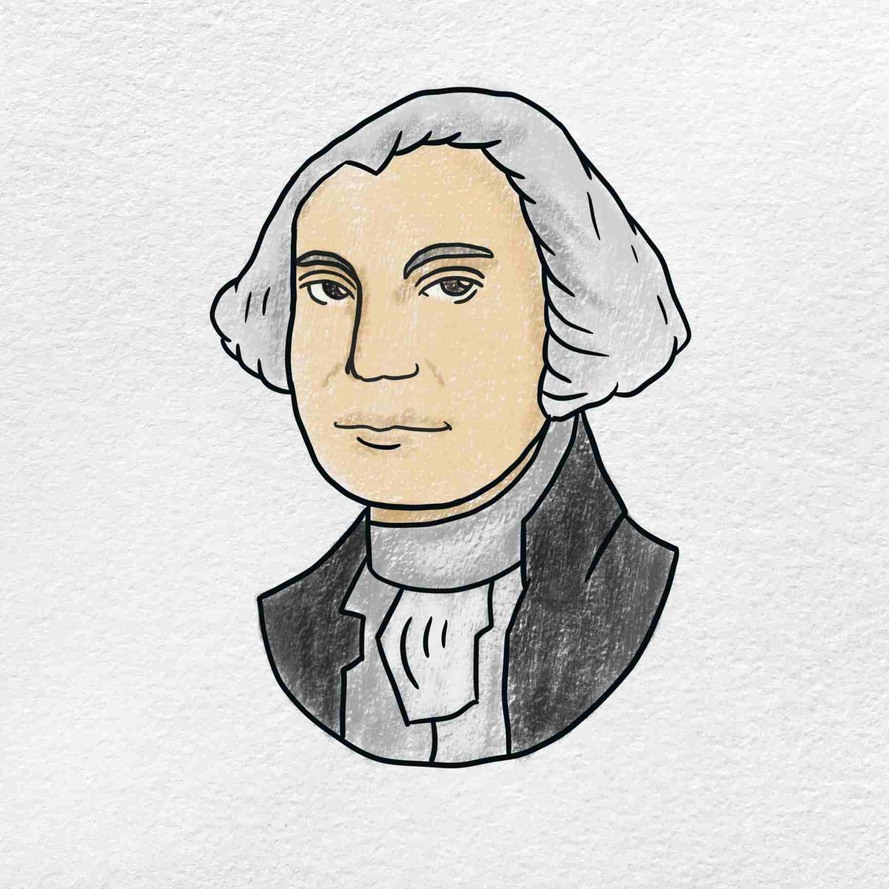 How To Draw George Washington HelloArtsy