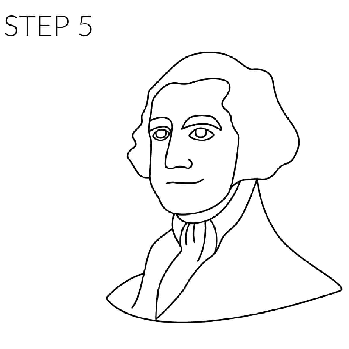 How To Draw George Washington Made With HAPPY