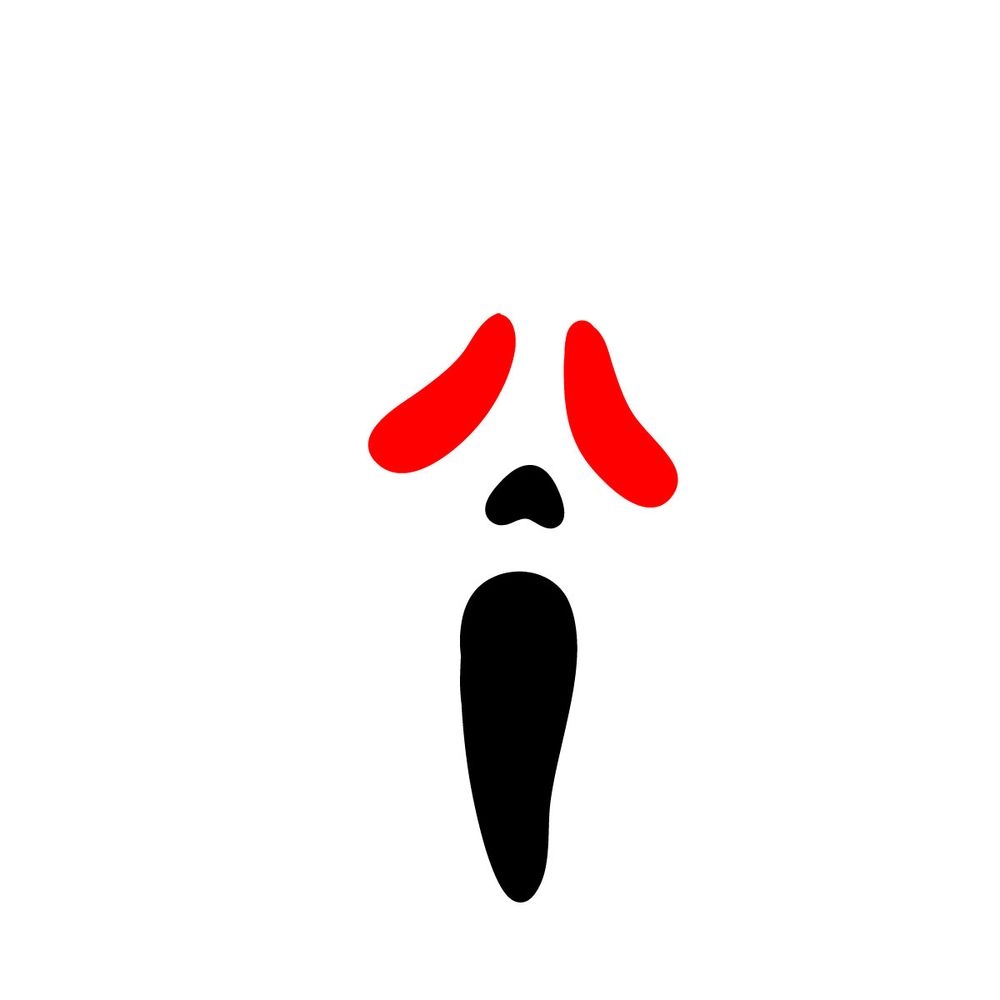 How To Draw Ghostface the Scream Mask Sketchok Drawing Guides